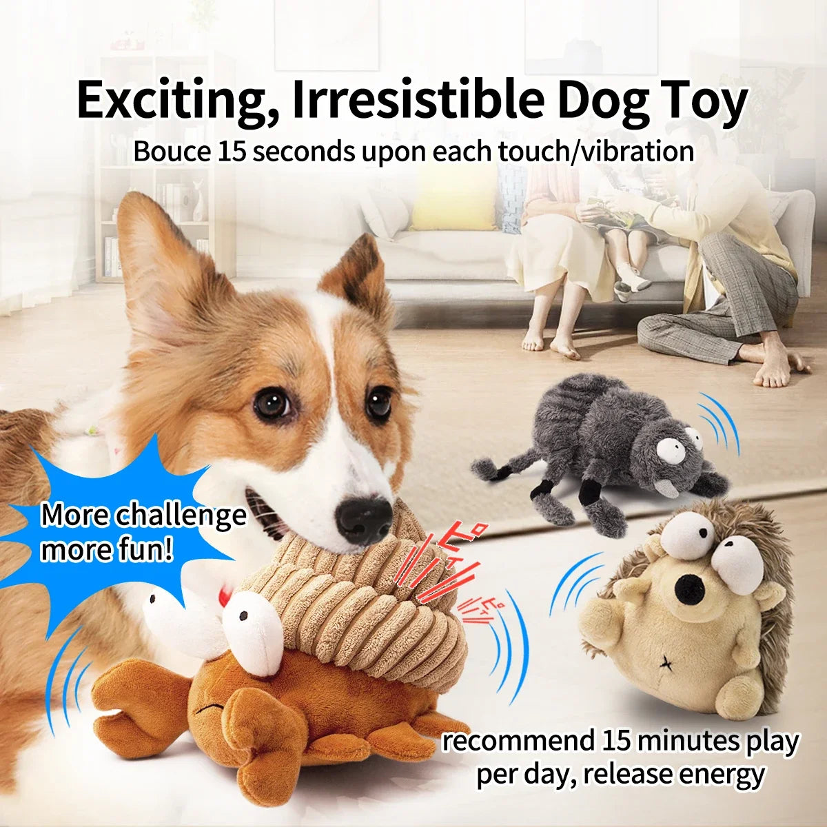 Dancing Ball Interactive Dog Toy