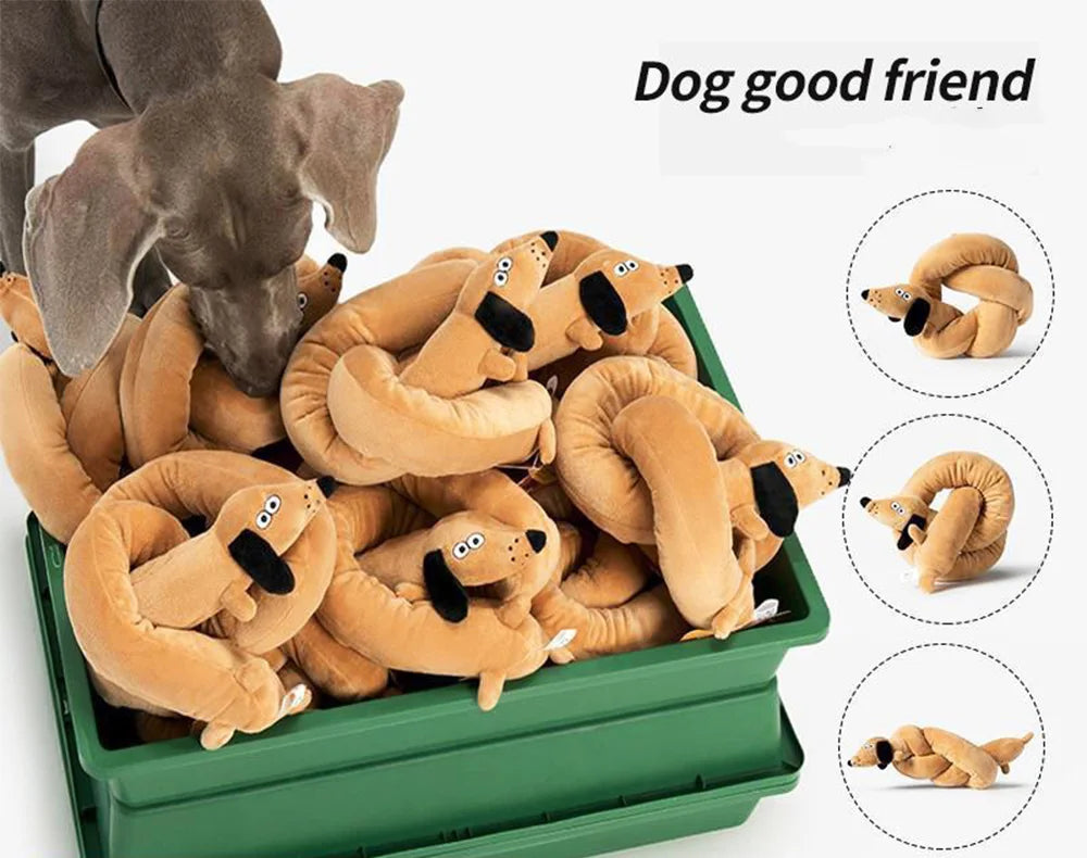 Giant Sausage Squeaky Dog Toy