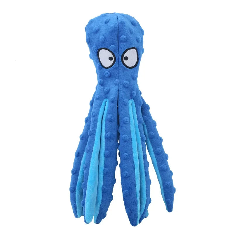 Squeaky Octopus Crinkle Dog Toy