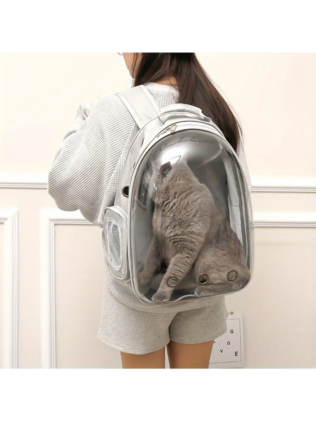 Clear Window Cat Carrier Backpack