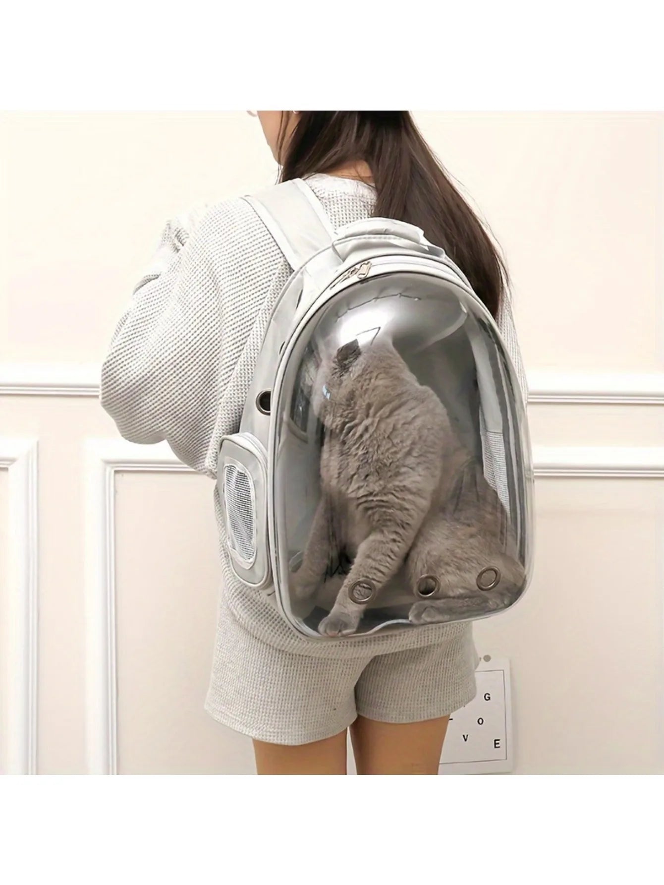 Clear Window Cat Carrier Backpack