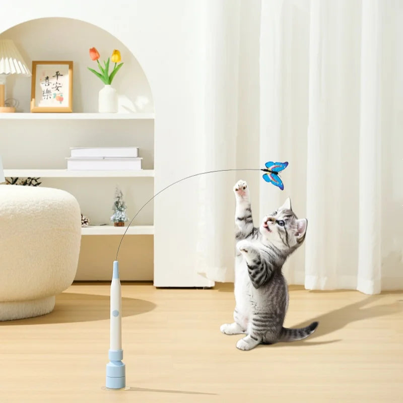 Butterfly Flutter Suction Cup Cat Toy