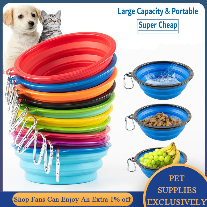 Collapsible Travel Water Bowl