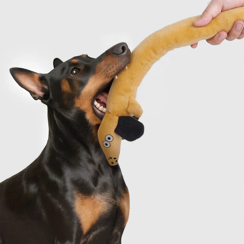 Giant Sausage Squeaky Dog Toy