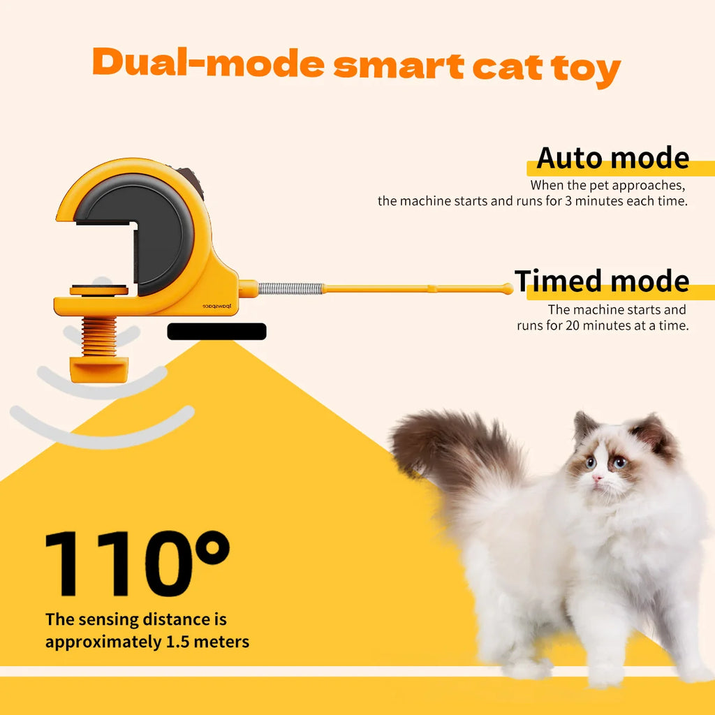 Automatic Feather Wand Cat Toy