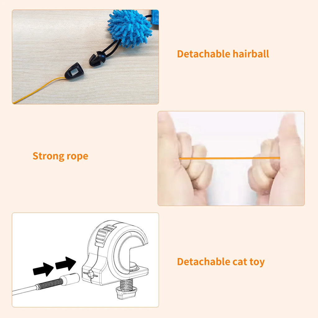 Automatic Feather Wand Cat Toy