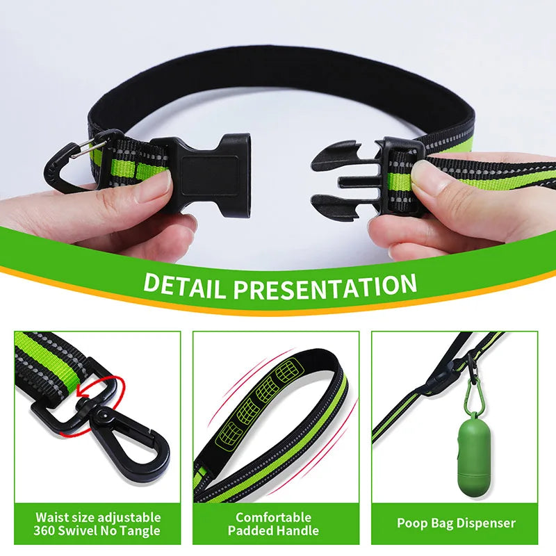 Hands-Free Retractable Dog Leash