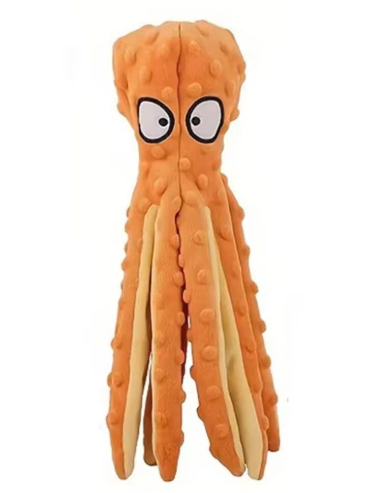 Squeaky Octopus Crinkle Dog Toy