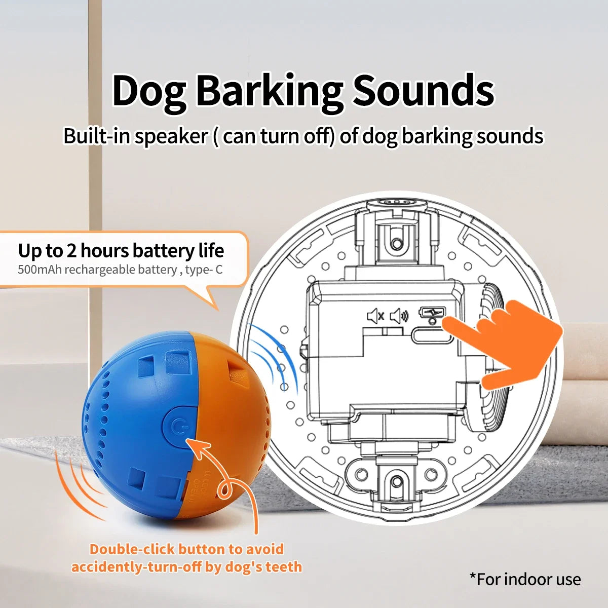Dancing Ball Interactive Dog Toy