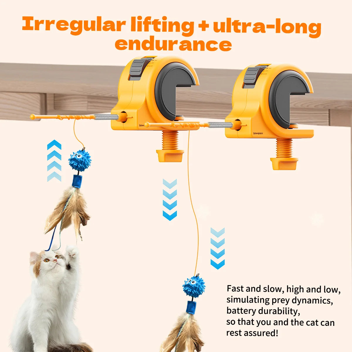 Automatic Feather Wand Cat Toy