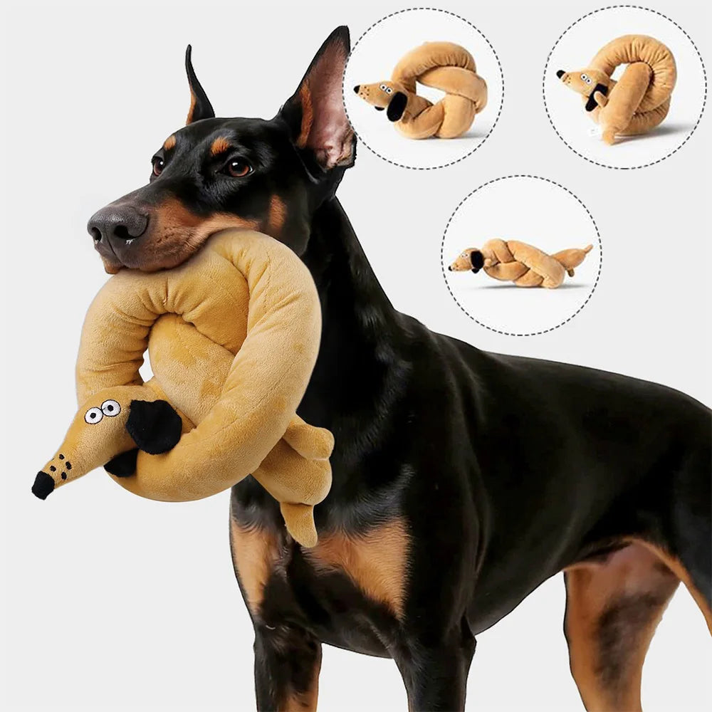 Giant Sausage Squeaky Dog Toy