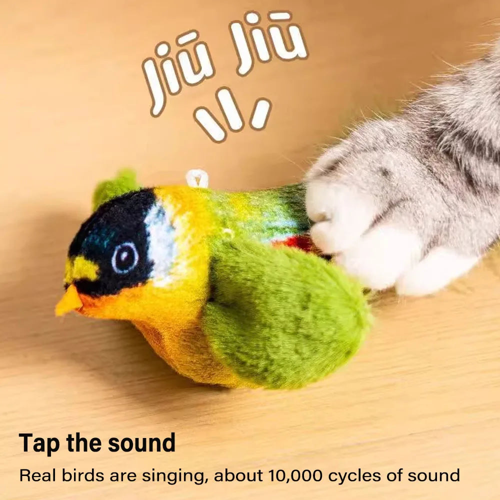 Realistic Chirping Bird Cat Toy