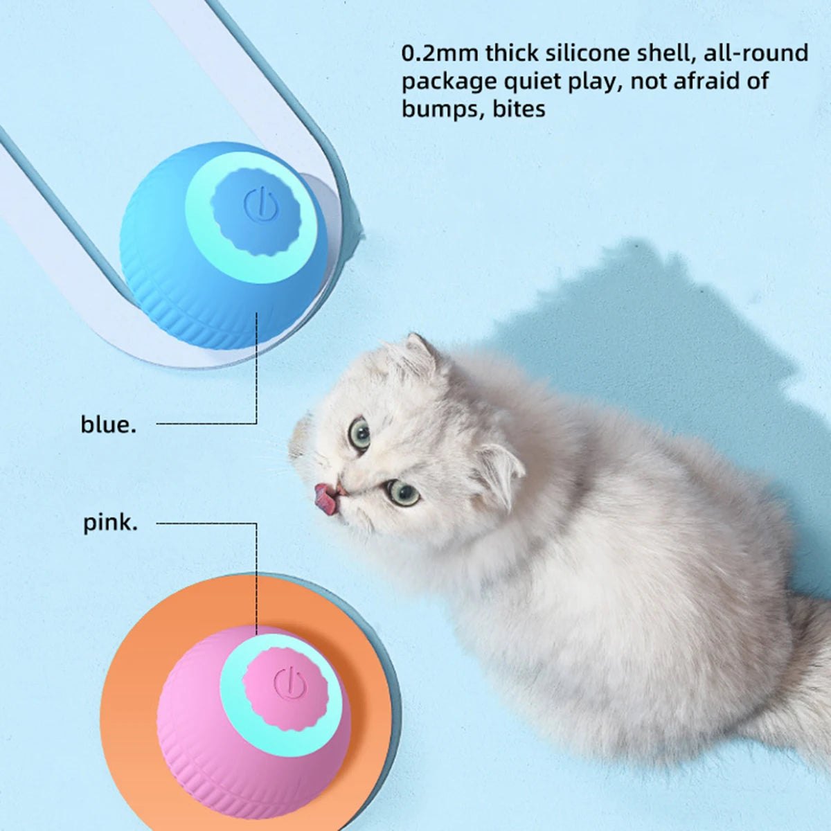 Smart Auto-Rolling Ball Cat Toy