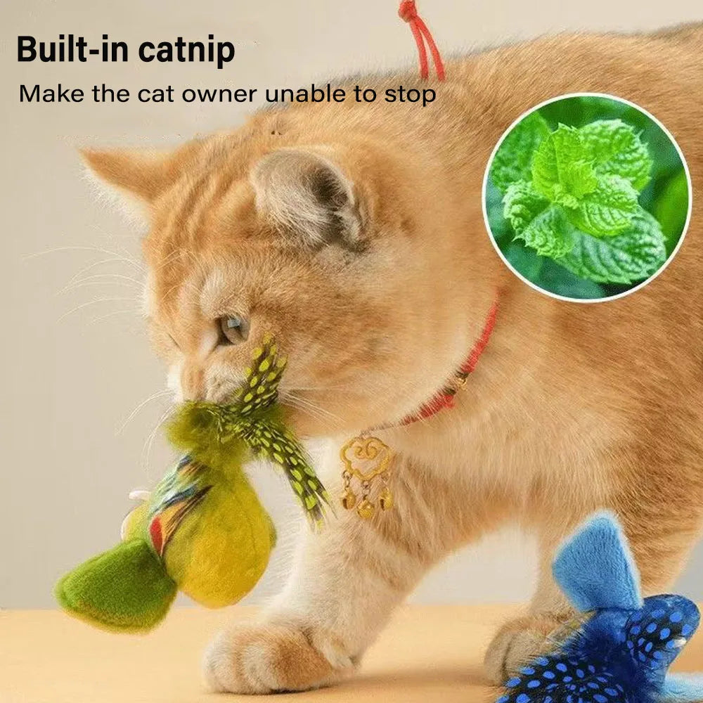 Realistic Chirping Bird Cat Toy