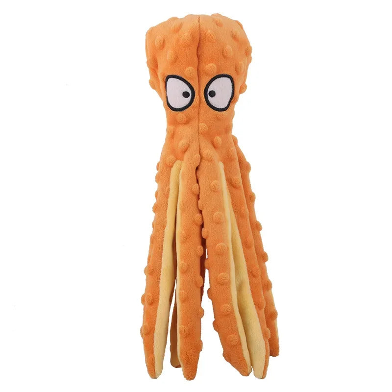 Squeaky Octopus Crinkle Dog Toy