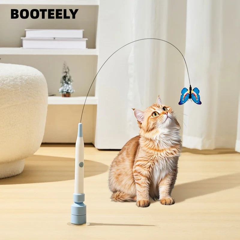 Butterfly Flutter Suction Cup Cat Toy