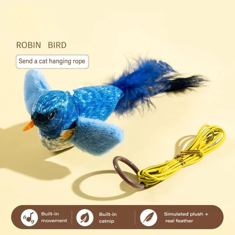 Realistic Chirping Bird Cat Toy