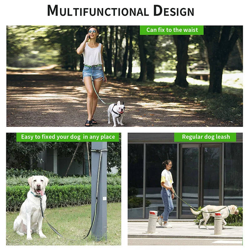 Hands-Free Retractable Dog Leash